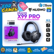 🎧NUBWO X99 PRO🎧GAMING HEADSET 7.1 หูฟังคอมพิวเตอร์ หูฟังครอบหูไร้สาย เชื่อมต่อ 3 โหมด🔴Wireless🟢Bluetooth🟣Jack 3.5mm