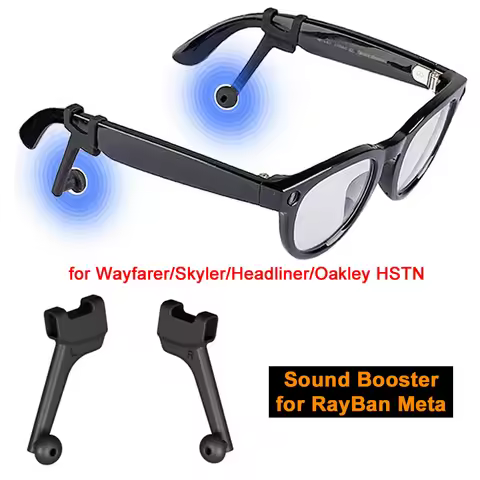 Sound Booster Amplifier for RayBan Meta Smart AI Glasses Sound Guide Tube for Wayfarer/Skyler/Headli
