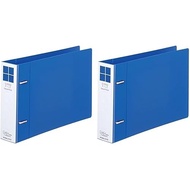 KOKUYO File D-ring file, smooth style, A5, horizontal type E, 300-sheet capacity, blue F-UDS437B x 2