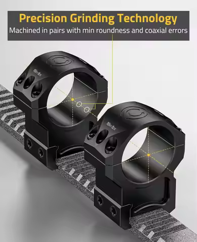 CVLIFE Scope Rings Optics Sight 30mm Tube Scopes Mounts for Picatinny Rail and More 2 Pieces 0.9" 1.