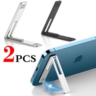 Magnetic Ultra Thin Foldable Mobile Phone Holder Bracket Metal Alloy Desktop Cell Phone Stands Phone Support Kickstand Universal