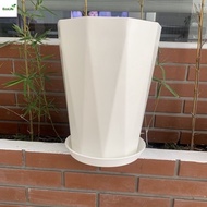 [With plate]Diamond plastic plant pots - Large plant pots, large plastic pots type 1 KT40x31cm Ecoli