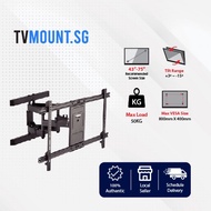 Double arm Wall Mount TV mount TV Brackets Swivel mount TITAN SGB892 for 43" to 75 inch TV