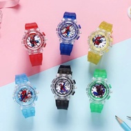 Children's led watch with Spiderman design LED Light Kids Watches