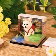 2026 Time Piece Calendar 3d Time Piece Calendar 2026 Led Light 3d Dog Sticky Notes Weekly Calendar M