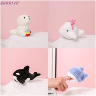 BARR1YP Orca Plush Keychain, Ocean Series Marine Animal Animal Beluga Plush Keyring, Kawaii Shark Or