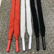 2 pcs 150 cm long jogger rope, flat plastic aglet, flat cotton shoelaces