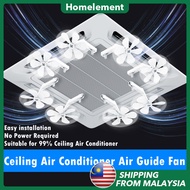 360° Aircond Wind Guide Fan Ceiling Central Aircon Fan Air Conditioner Anti Direct Blowing Deflector