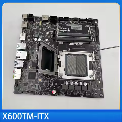 New In Stock ASRock X600TM-ITX Motherboard, Ready to Use for AMD Ryzen 7000 5000 Series CPU, Industr