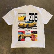 Corvette Racing Short Sleeve, Heavy Cotton, C3, C7, Retro Street Hip Hop Style T-Shirt