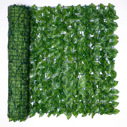 Artificial Hedge Privacy Fence Screen for Indoor Outdoor Decor 118'' X 39'' Fake Leaf Fence Panel 3x