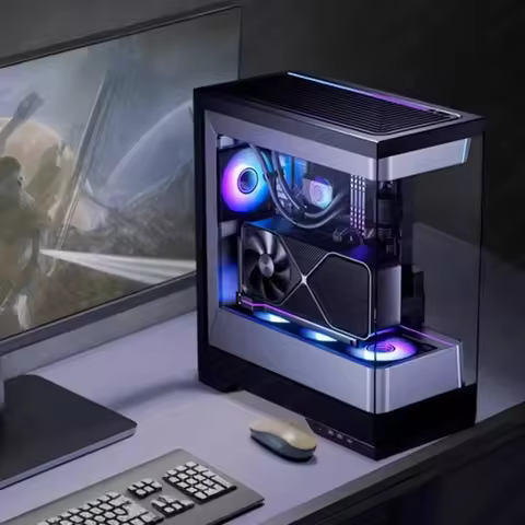 EVOLV S2 Windows Of Vision Desktop PC Case With 5090 Graphics Card Support