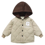 Fleece Padded Clothespin New Style 2023 Top Cotton cod Baolian Boys Boys Hooded fashion Autumn Winte