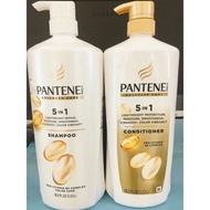1 Pair Of Pantene 5in1 Usa Conditioner Shampoo Bottle 1.13L