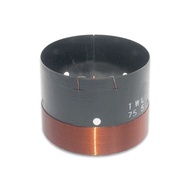 75.5mm Woofer Speaker Voice Coil 3 Inch 8 ohm Bass Speaker Repair Parts With Copper Wire Black Alumi