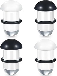 14G-00G Solid Ear Plugs Tunnels for Women Men Single Flared Ears Gauge Plugs with O-Ring Stretcher E