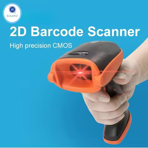 Boland V2 USB Barcode Scanner 1D/2D Barcode Reader PDF417 Barcode Scanner Wireless Barcode Reader Fo