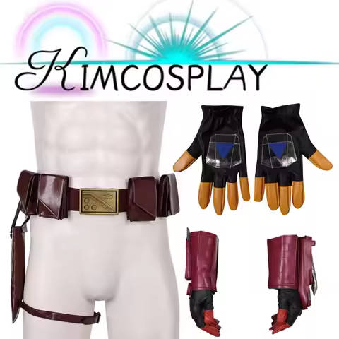 Men Din Cosplay Djarin Gloves Boba Belt Fantasia Fett Waistband Men Roleplay Halloween Carnival Part