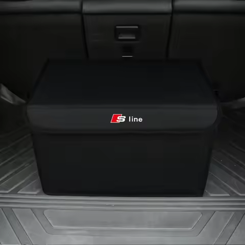 2025 Hot Large Capacity Car Storage Box Leather Auto Trunk Organizer for Audi SLIEN A1 A3 8P A4 B5 B