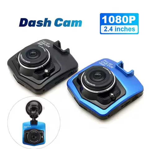 Dash Cam Suction Cup HD 1080P Driver Recorder Night Vision Car Camcorder 2.4 Inch LCD Screen Motion 