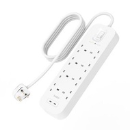 Belkin - USB-C 充電 8 位防雷保護拖板