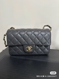 Cf mini 20 - dark grey 香奈兒大mini 深灰