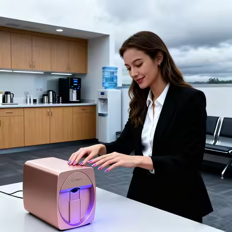 O2nails DIY 3D Nail Printer: Control via Mobile App to Design & Print Endless Nail Art. 2400DPI HD Q
