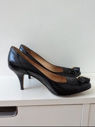 Vero Cuoio Black leather heels