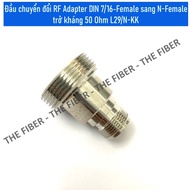 RF Adapter DIN 7/16-Female to N-Female impedance 50 Ohm