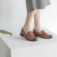 流蘇樂福鞋 _ 棕色