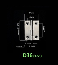 บานพับเหล็ก Door Hinge บานพับประตู บานพับหน้าต่าง บานพับตู้ ราคาถูก หนา 0.5-1 มิล (ราคาต่อ1ชิ้น)