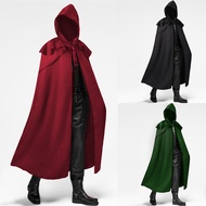 New medieval retro cosplay clothing hooded cape Gothic men's long cape M437