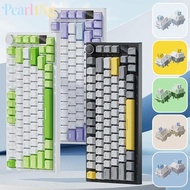 PEARLTH Mechanical Keyboard, Silent  Backlit Gaming Keyboard,  With Knob 82-Key Mechanical Keys Wire