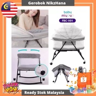Foldable Bed Side Baby Cot Baby Bed Portable Bed Connected with Parents Normal Big Bed Infant Travel (FBC -V01)