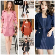 BOA - PREMIUM SCUBA BLAZER SET, LATEST WOMEN'S BLAZER SET, PREMIUM BLAZER SET, WOMEN'S SET L2563