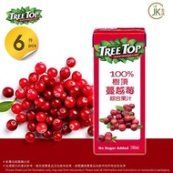 樹頂 - 6件 - 蔓越莓綜合果汁 (200ml x6)[新舊包裝隨機發送]