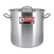 100% Original Thailand Zebra Stainless Steel 28x28cm Cheffy Stock Pot