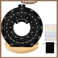 Metal Chord Wheel Easy to Use Melody Tool Practical Guitar Theory Wheel with Chord Poster and Wood S