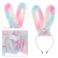 DO Girl Rabbits Headbands Easter Headwear Hairbands Fun Rabbit Ears Headwear
