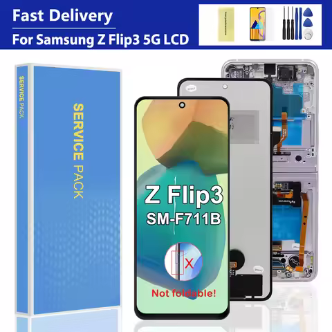 TFT Quality For Samsung Z Flip3 5G LCD Display Touch Screen Assembly For Samsung Z Flip 3 5G F711 F7