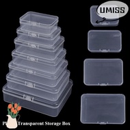 UMISTYDREAM9IQ0 Jewelry Beads Container, Plastic 5 Sizes Transparent Storage Box, Hot Square Transpa