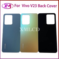 New For Vivo V23 5G Back Battery Cover Door Housing Rear Case For vivo v23 V2130 Battery Door Replac