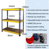 LALA 4/5 Tier Adjustable Heavy Rack Duty Metal Boltless Home Kitchen Store Storage Warehouse Shelves