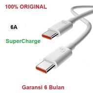 Cable Data Cable Type C to Type C 6A 1M SuperCharge Original