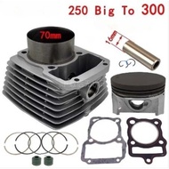 Engine Spare Parts Motorcycle Cylinder Kit 70mm Pin 16mm for  CG250 refit CG300 CG 300 Air-cooled AT