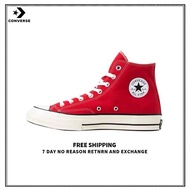 （ของแท้อย่างเป็นทางการ） Converse Chuck Taylor All Star Hi Red Men's and Women's Canvas Shoes  รองเท้าวิ่ง รองเท้าลำลอง รองเท้าผ้าใบ รองเท้าสเก็ตบอร์ด 3 year warranty