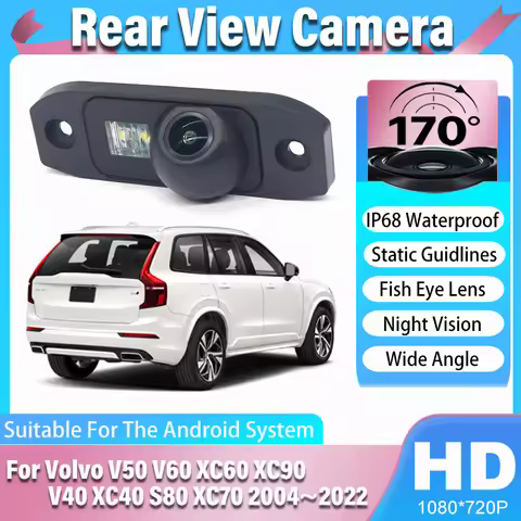 Rear View Backup Camera For Volvo V50 V60 XC60 XC90 V40 XC40 S80 XC70 2004~2012 2013~2022 Fisheye Ni