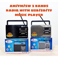 Fepe 1372 AM/FM/SW 3BANDS RADIO,USB/SD/TF CARD PLAYER