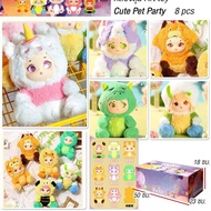 กล่องสุ่มน้อง Zoo Party V2 น้องๆน่ารักนุ่มนิ่มมาก ของจริงน้องขนนุ่มฟูม๊าก /Cute pet party Blind box 