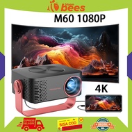 M60 4K Wireless Mini Projector, 100 Inch HDMI, Portable Home Theater, Mirroring hp & Laptop